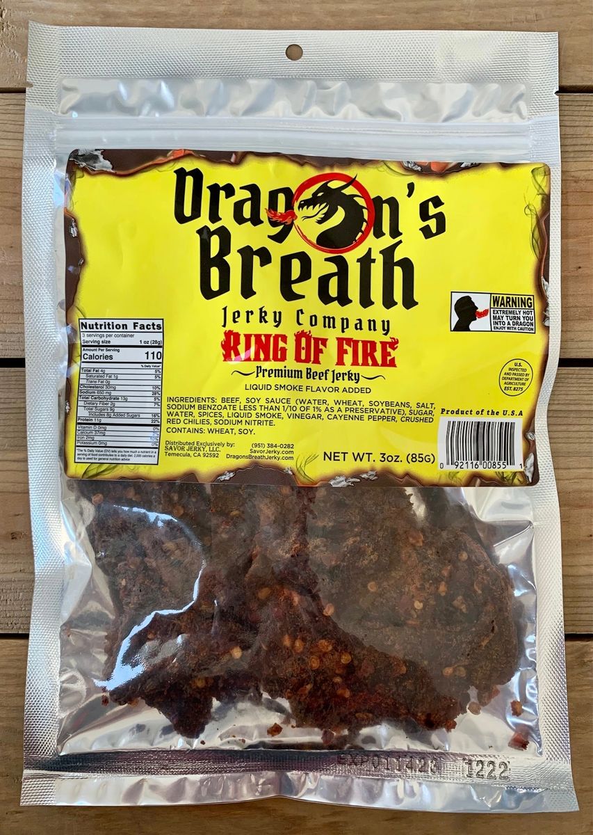 Dragon's Breath Jerky Company - 3oz Ring of Fire