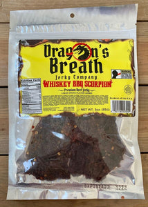 Dragon's Breath Jerky Company - 3oz Whiskey BBQ Scorpion
