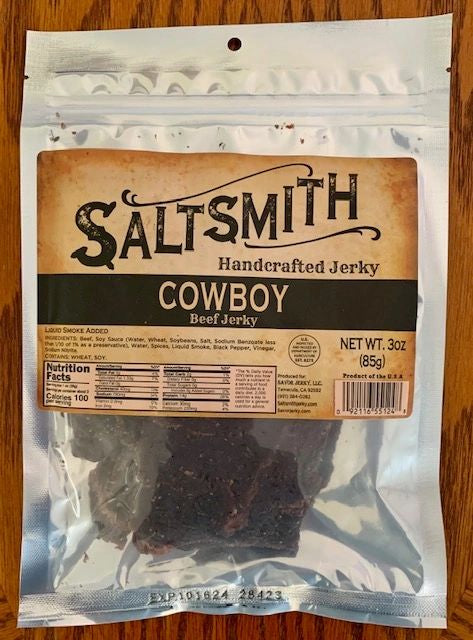 Saltsmith Beef Jerky - 3oz Cowboy