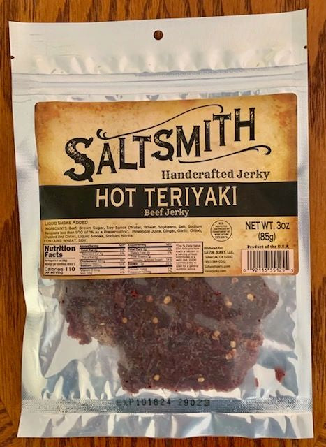 Saltsmith Beef Jerky - 3oz Hot Teriyaki