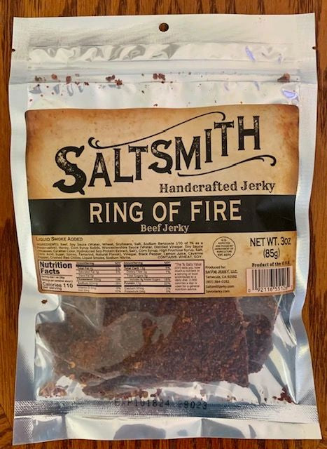 Saltsmith Beef Jerky - 3oz Ring of Fire