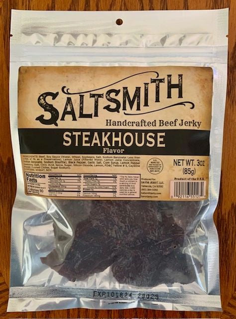 Saltsmith Beef Jerky - 3oz Steakhouse