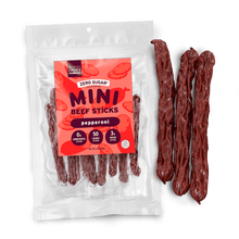 Load image into Gallery viewer, People&#39;s Choice Beef Jerky Mini Beef Sticks - Pepperoni
