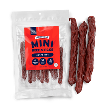 Load image into Gallery viewer, People&#39;s Choice Beef Jerky Mini Beef Sticks - Extra Hot
