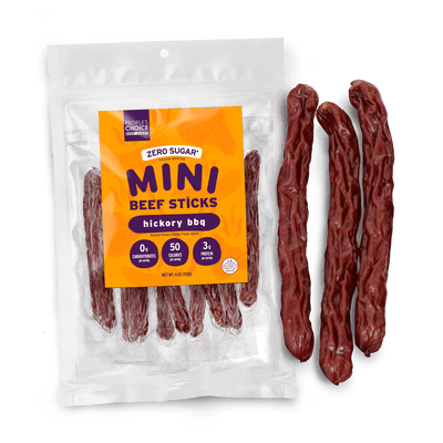 People's Choice Beef Jerky Mini Beef Sticks - Hickory BBQ