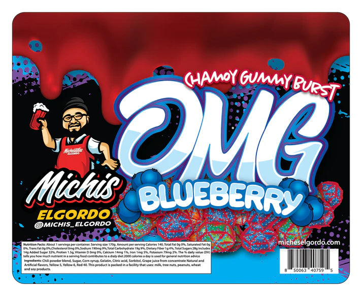 Micheladas El Gordo - OMG Blueberry Candy
