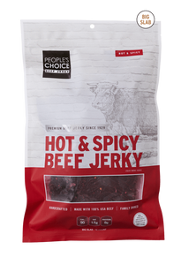 People's Choice Classic Slab Beef Jerky Hot & Spicy (15ct)
