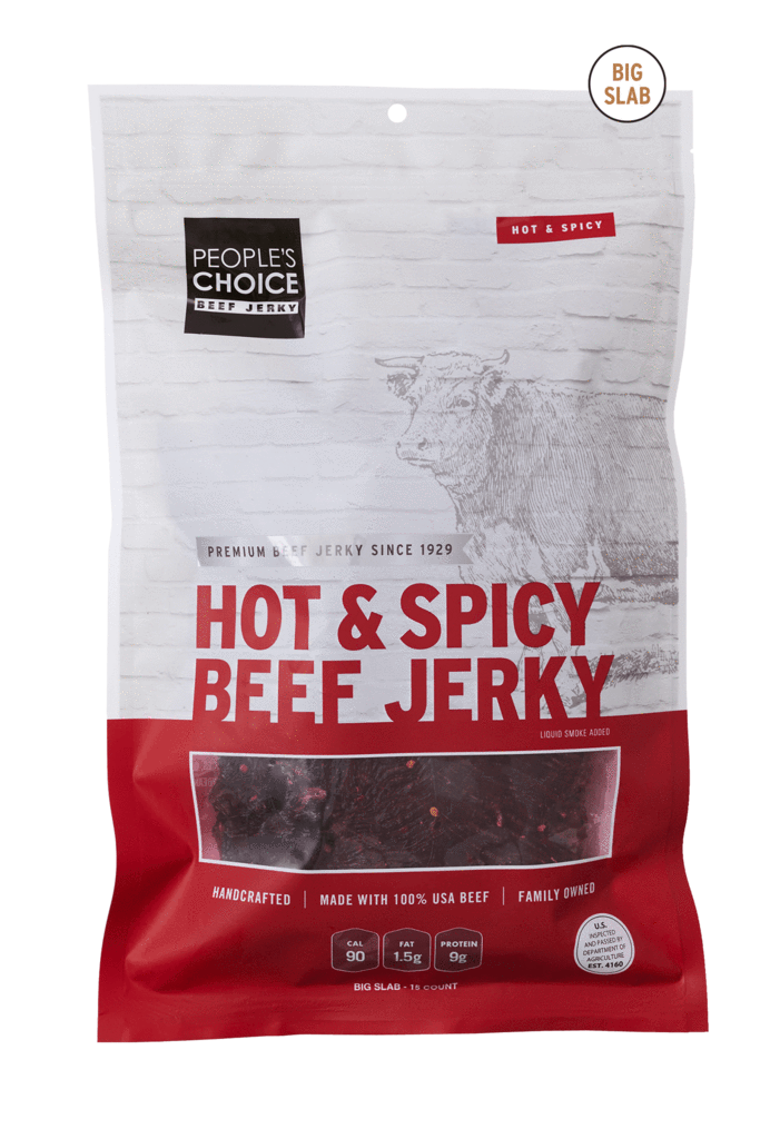 People's Choice Classic Slab Beef Jerky Hot & Spicy (15ct)