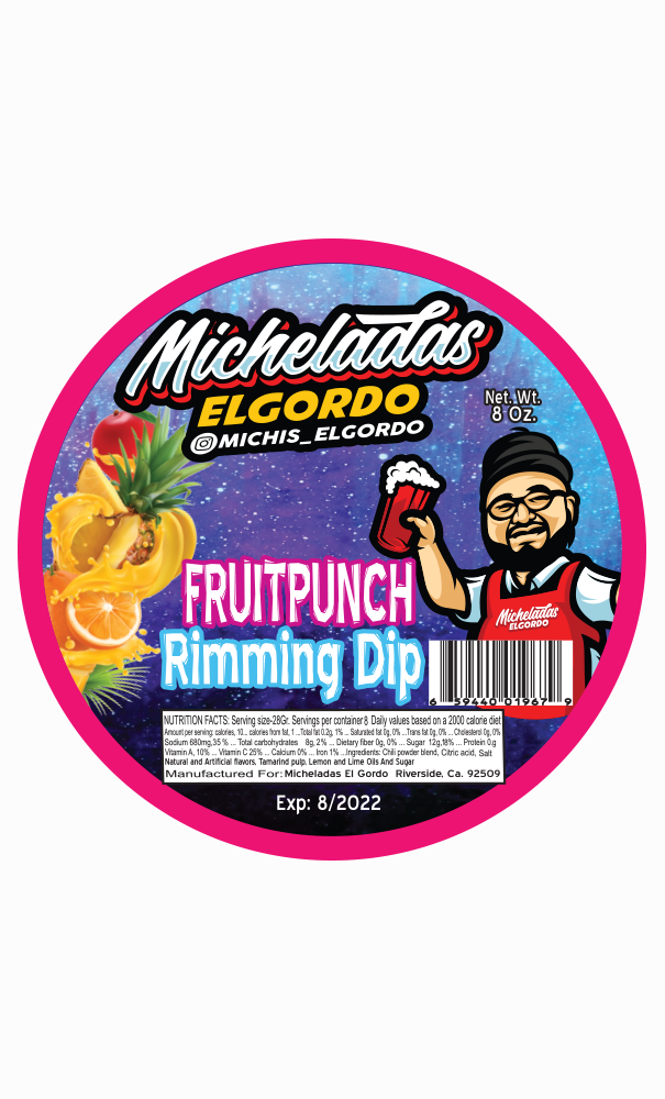 Micheladas El Gordo - 8oz Rimming Dip - Fruit Punch