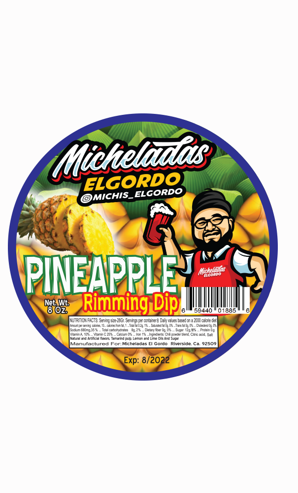 Micheladas El Gordo - 8oz Rimming Dip - Pineapple