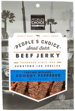 Load image into Gallery viewer, People&#39;s Choice Beef Jerky 2.5oz Tasting Kitchen - Cowboy Peppered
