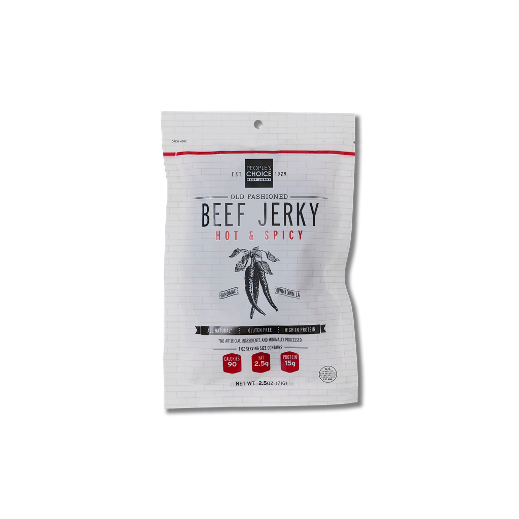 People's Choice Beef Jerky 2.5oz Old Fashioned - Hot & Spicy