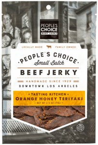 People's Choice Beef Jerky 2.5oz Tasting Kitchen - Orange Honey Teriyaki